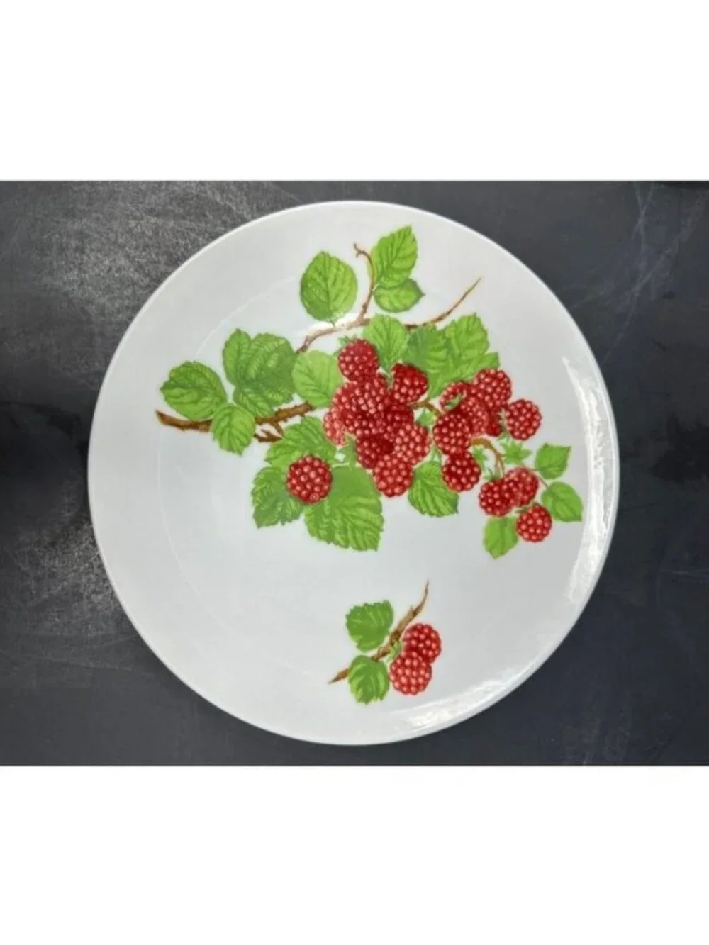 Vtg 1970s SEYMOUR MANN EDA FRAMBOISIER Salad Dessert Plates Set of 3 Raspberries - Picture 9 of 14